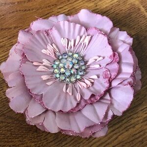 Tiek pink flower headband